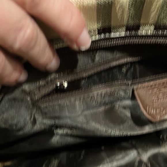 RARE Burberry Haymarket Rolling Luggage Travel Bag Weekender - Picture 10 of 15